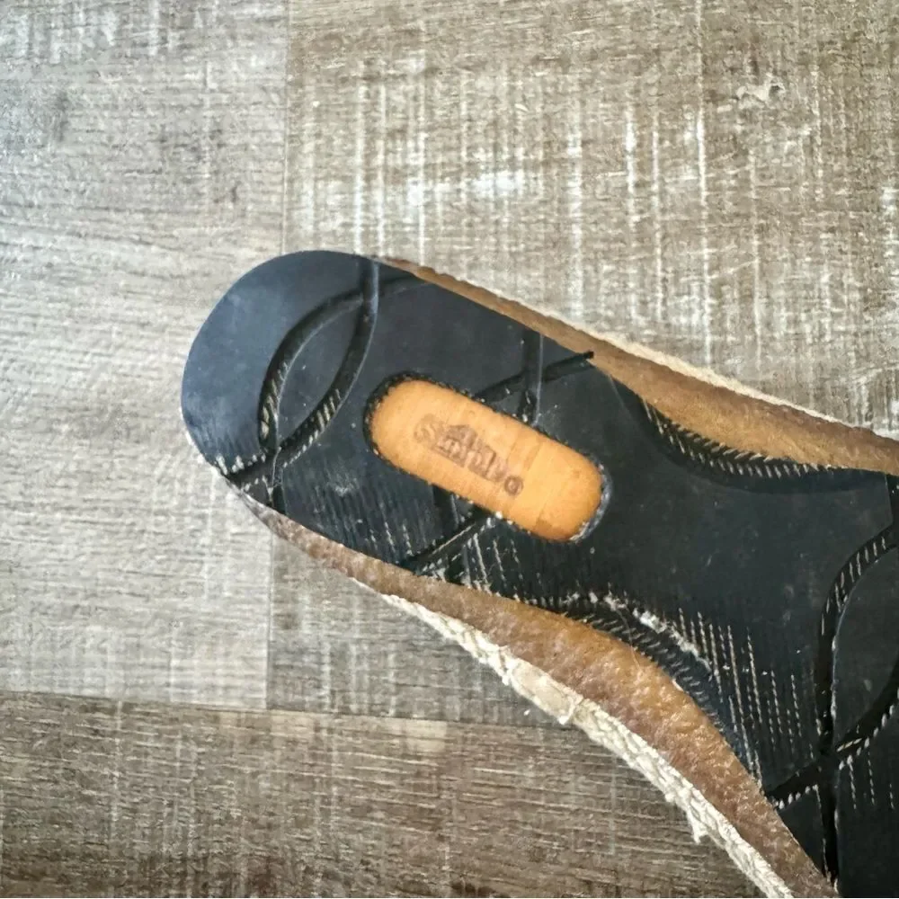 Simple Green Toe Striped Espadrille Flats